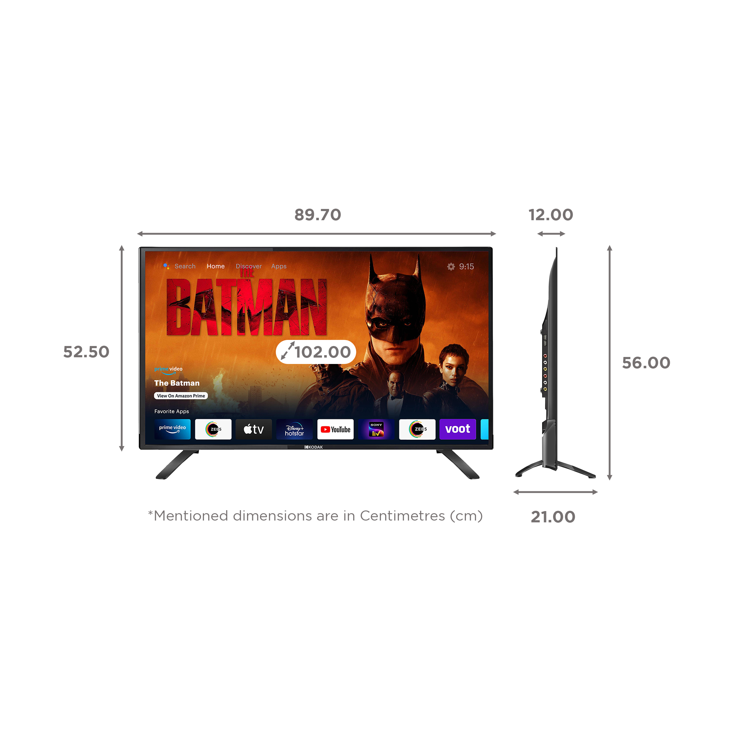 Buy Kodak 7XPRO Series 102 Cm 40 Inch Full HD LED Smart Android TV